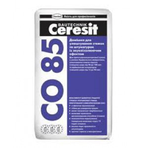 Ceresit PRO CO-85 зі звукоізоляційним ефектом для штукатурок і стяжок, 25 кг