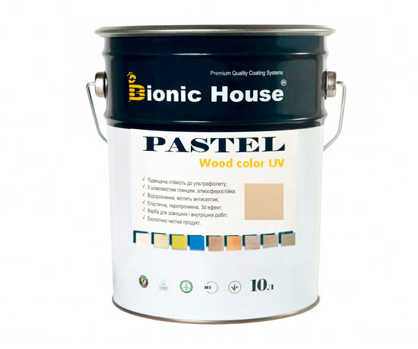 Фарба для дерева PASTEL Wood Color Bionic-House 10 л БейлісР204