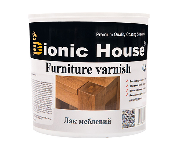 Лак меблевий Joncryl Bionic-House 0,8 л Безбарвний Матовий