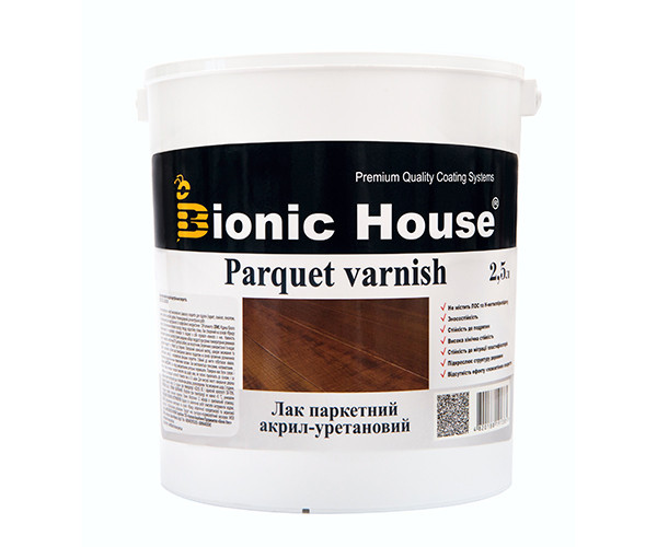 Лак паркетний Bionic-House 2,5 л Безбарвний