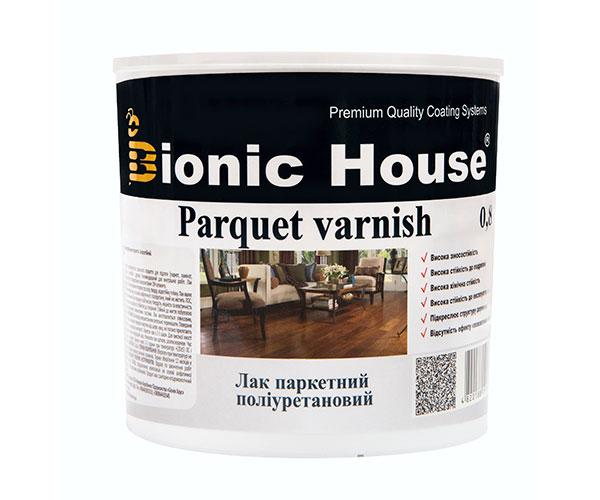 Паркетний лак ультрастійкий Joncryl Bionic-House 0,8 л Безбарвний Напівматовий