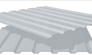 Профнастил ПС-20 RAL 9006 / PE / 0.4  мм