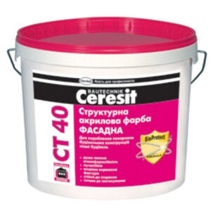Фарба Ceresit CT-40 Структурна, 10 л