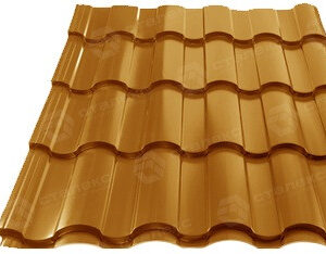 Металочерепиця VALENCIA 0,45 мм PEMA RAL 8004