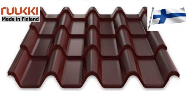 Металочерепиця Ruukki Armorium Rough Matt RR 887, Ruukki 30