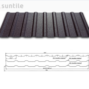 Профнастил покрівельний PP-20 0,45 мм PE RAL 8017 SUNTILE