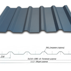 Профнастил Покрівельний НС-35 / 0,45 мм / PE RAL 8017 SUNTILE