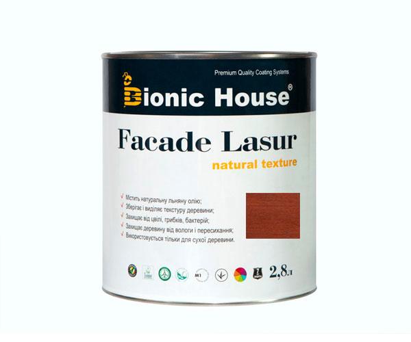 Фарба для дерева FACADE LASUR Bionic-House 2,8 л Марсала