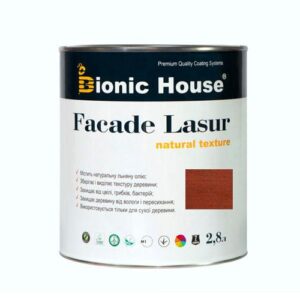 Фарба для дерева FACADE LASUR Bionic-House 2,8 л Марсала