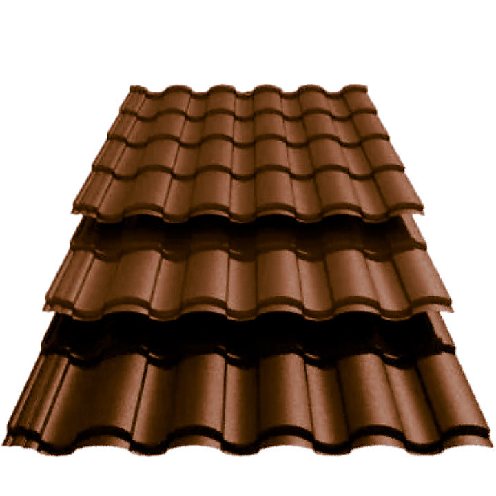 Металочерепиця RAL 8017 VALENCIA 350 / 20 / 0,45*1195 PEMA