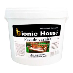 Лак для зовнішніх робіт з деревом Bionic-House 10 л Безбарвний Напівматовий