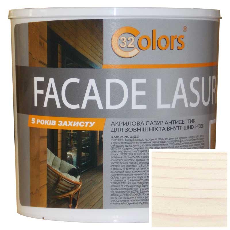 Фарба-лазур для дерева фасадна побутова 32 COLOR 0,8 л Жасмин