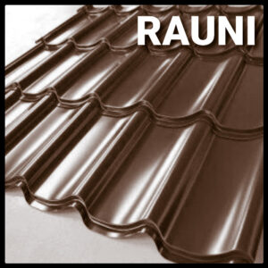 Металочерепиця RAL 8017 Rauni Premium 450 мм PE 0,45 мм Південна Корея
