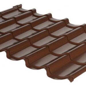 Металочерепиця Rauni Mini (колір 8017, матовий) Юж.Корея