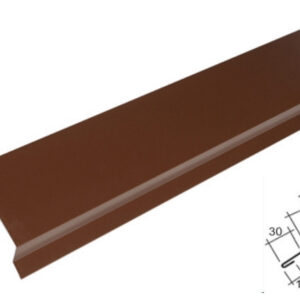 Коньок фігурний No1 / 0,45 мм / RAL 8017 / PE