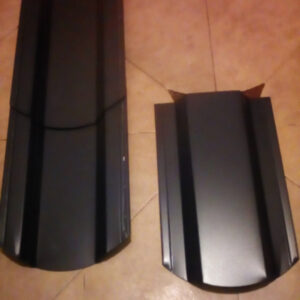 Dahservise трапецієподібний штакетник 113 мм двосторонній темно-сірий глянець, RAL 7024 довжина 50 см.