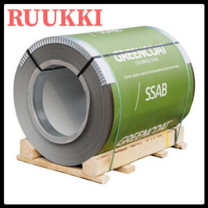 Тонколиста рулонна сталь 0,5 мм SSAB" з полімерним покриттям.