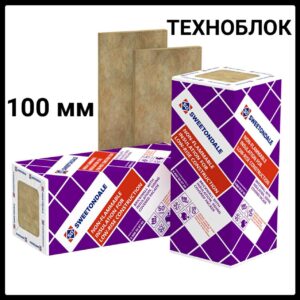 Базальтовий утеплювач ⁇ Техноблок Стандарт ⁇ 100 мм ⁇ 2.88 м2/упк ⁇ Sweetondale ⁇ Техноніколь