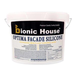 Optima Facade Silicone — Зносостійка гідрофобна силікон-акрилова фарба для мінеральних фасадів