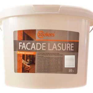 Фарба-лазур для дерева фасадна побутова 32 COLOR 10 л Білий Дуб
