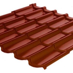 Металочерепиця RAUNI RAL 3011 (червона) PE 0,45 STANDART метал Китай