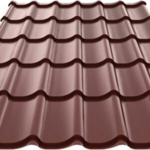 Металочерепиця RanTech, M 3943 — 0.45 мм 8017 — Матове покриття