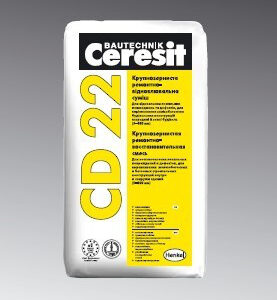 Великозерниста cміся для ремонту бетону Ceresit CD 22 (25 кг)