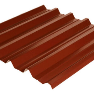 Профнастил з великою хвилею НС-44 ( RAL 3011 — червоний, глянець)
