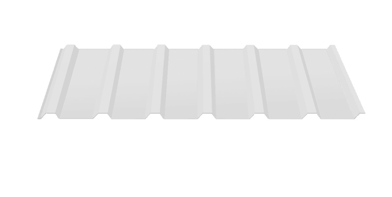 Профнастил покрівельний С-18 колір 9003 — білий, глянець 0.5 мм