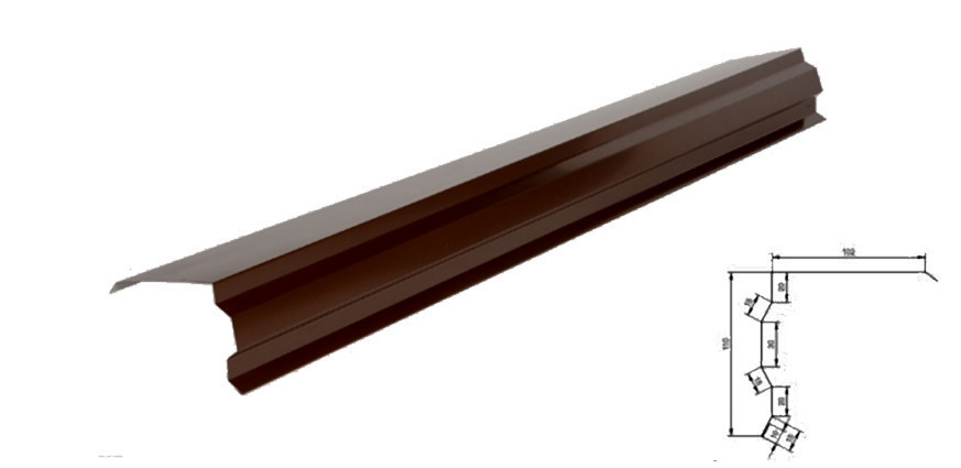 Планка торцева No2 0,45 мм Корея 8019