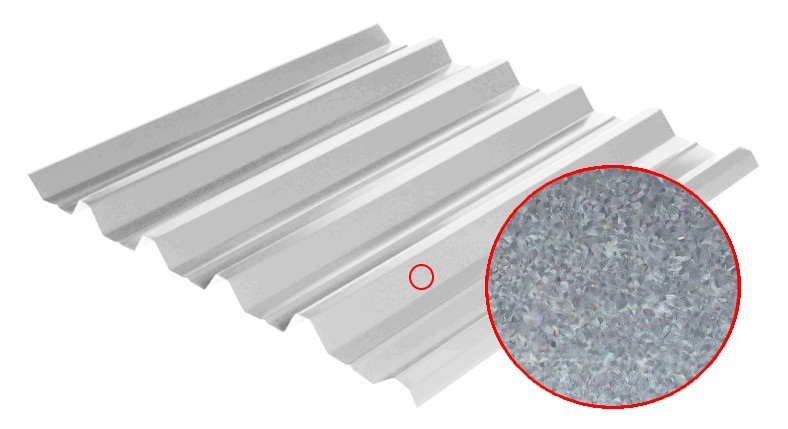 Профнастил НС-44 / Al-Zn 0.45 мм / Південна Корея / T.R.COMPANY