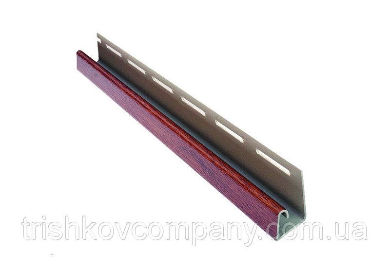 J-профіль для софіту Asko декорований під дерево