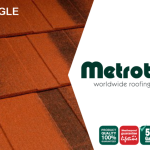 Композитна черепиця Metrotile Shingle Red Brown (Бельгія)
