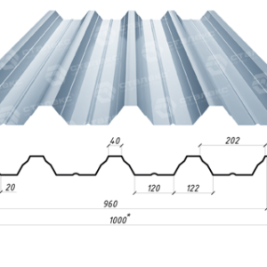Профнастил ПН 60 / 1 мм / оцинкований Україна