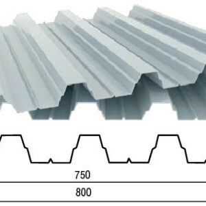 Профнастил Несучий Оцинкований Н-75 0,7 мм (800/750)