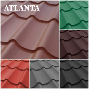 Металочерепиця ATLANTA 0,5 PEMA RAL 3009 Німеччина