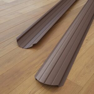 Металевий штакетник 0,5 мм напівкруглий Ral 8017 ( Двосторонній матовий)