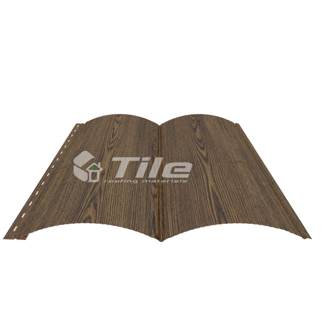 Металевий сайдинг Блок Хаус 0,4 мм Золотий дуб