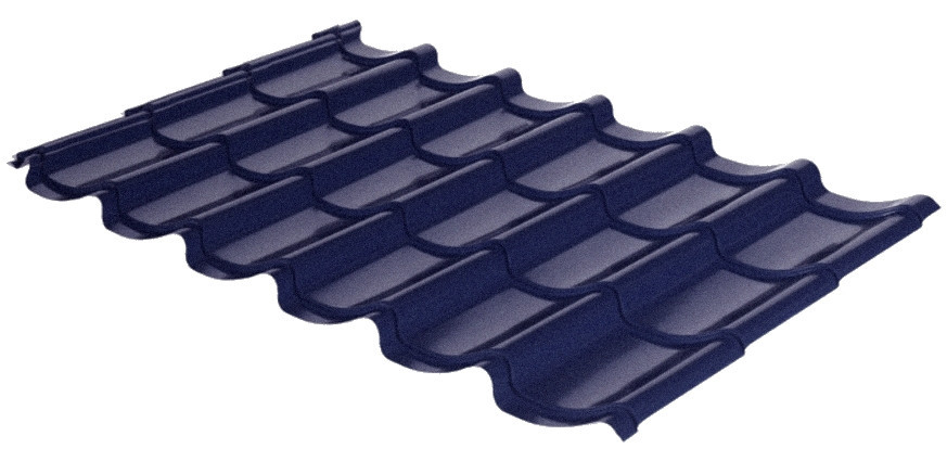 Металочерепиця RAL 7024 (темно-сіра) MAT 0,45 Mini Корея