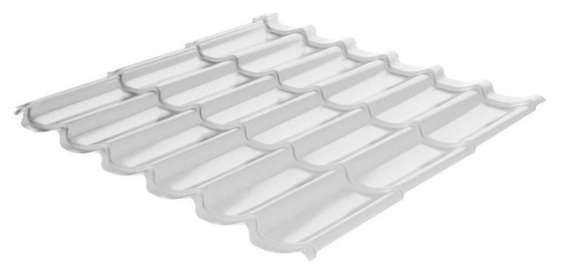 Металочерепиця RAUNI RAL 9003 (біла) PE 0,45 STANDART метал Китай